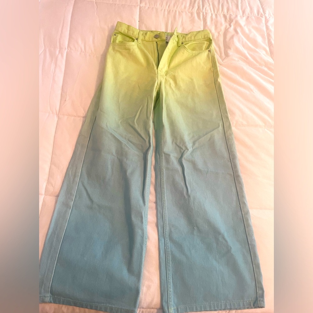Urban Outfitters BDG green/blue ombré jeans